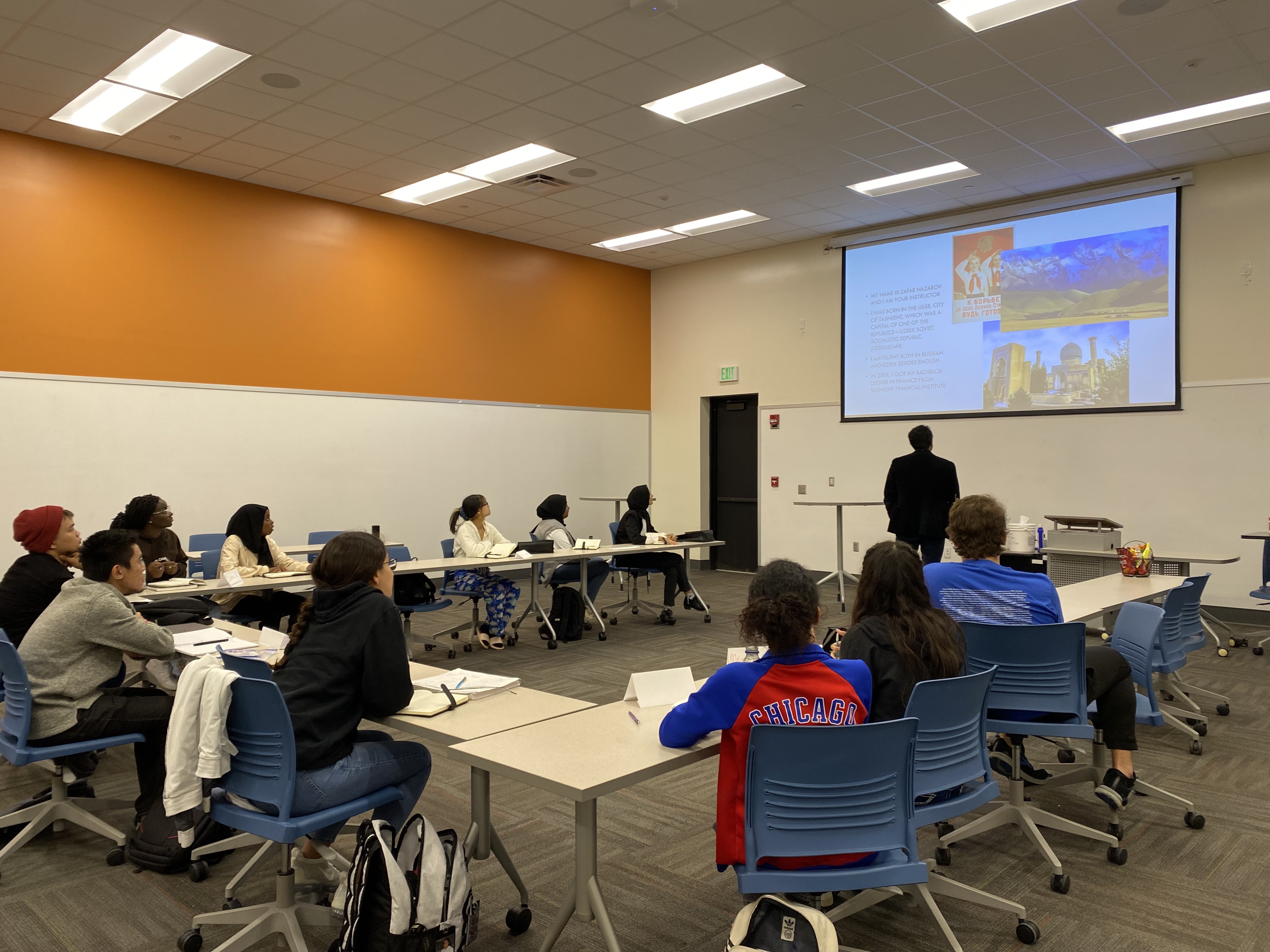 Students in a classroom